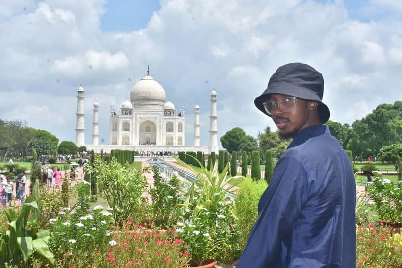 From Agra: Taj Mahal Tour w/ Elephant Conservation - Agra Fort’s red sandstone walls
