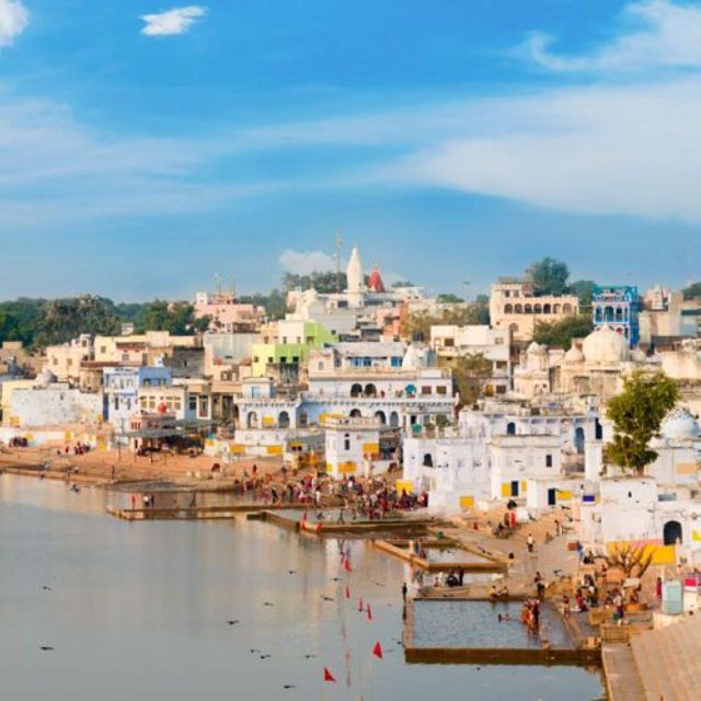 Fullday pushkar tour from jaipur with guid+camel/jeep safari - Pushkar Lake and its ghats