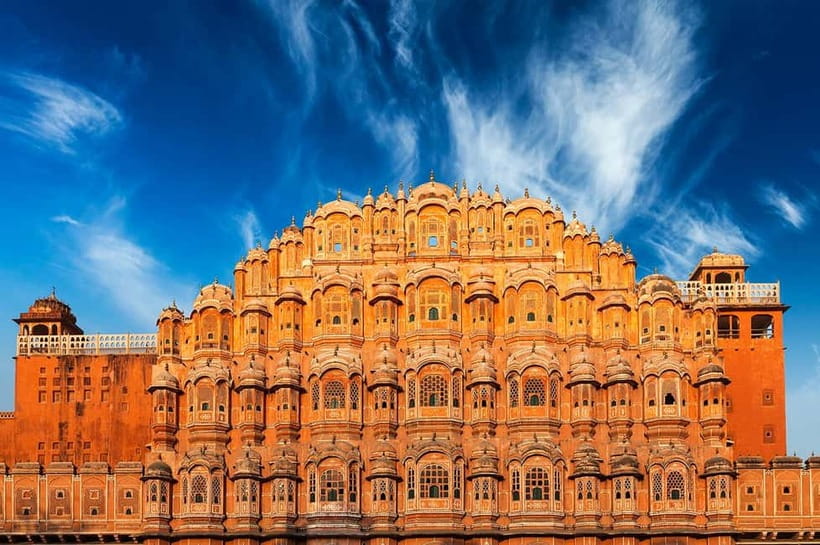 Jaipur City Tour Elephant Ride with Guide - Hawa Mahal makes a memorable final stop