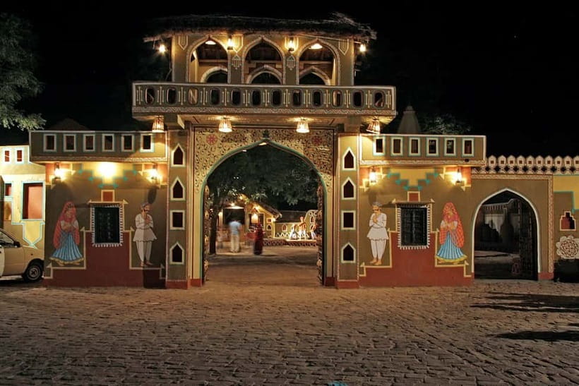 Jaipur: Cultural Evening Tour & Dinner at Chokhi Dhani - Jaipur to Chokhi Dhani, with pickup at your door