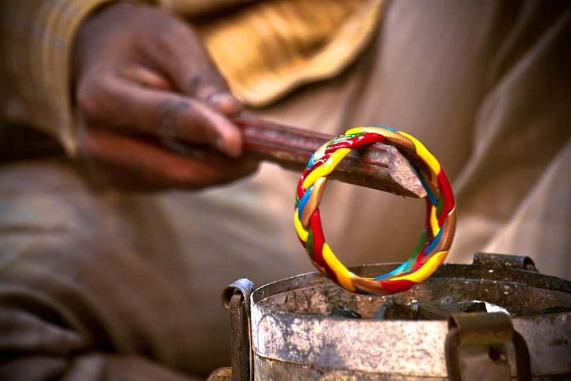 Jaipur: Cultural Tour with Artisan Craft Experiences - Bangle making: a close look at a Jaipur favorite
