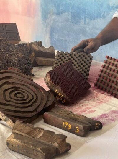 local workshop tour (Handblock printing)