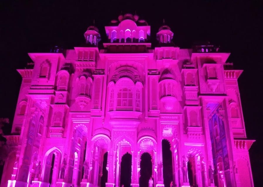 Jaipur: Night Tour of Amer & pink city by an open air jeep - Riding from Jaipur to Amer in an open-air jeep