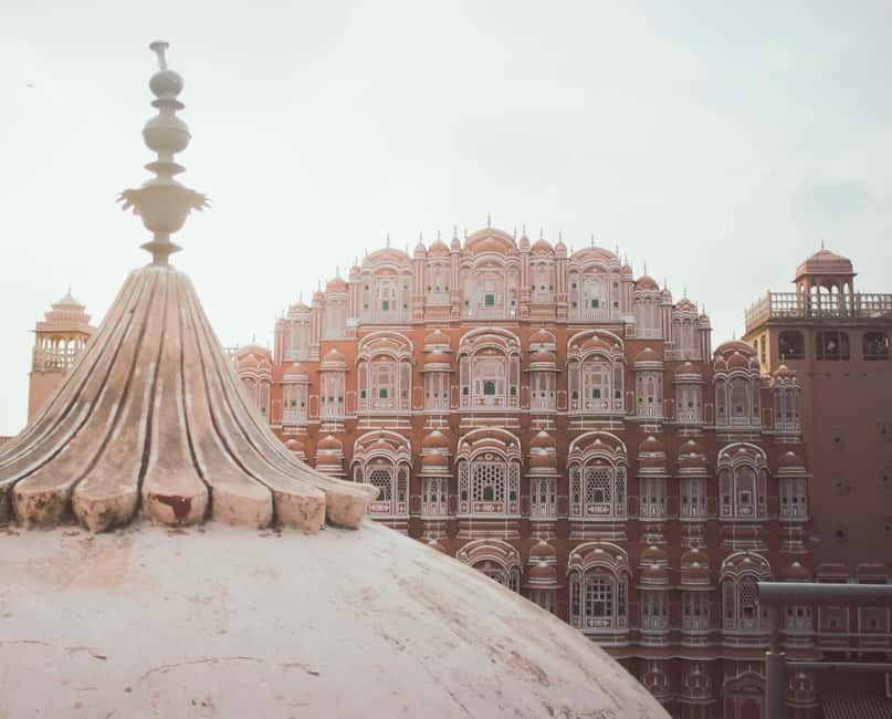 Jaipur: Private Evening Tour with Monkey Temple Sunset - Albert Hall’s illuminated facade