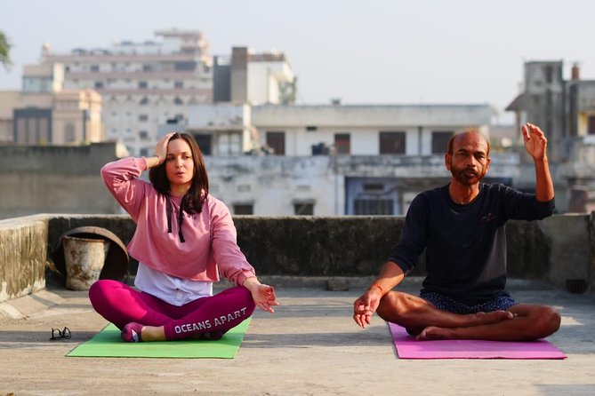 Rooftop Yoga in Jaipur – Includes Transport, Tea & Instructor - A rooftop start near Hawa Mahal